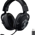 Logitech G PRO X Wireless Lightspeed Gaming Headset (Gen 1) – Blue VO!CE Mic Technology, 50mm PRO-G Drivers, DTS Headphone:X 2.0 Surround Sound, Black