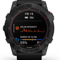 Garmin Fenix 7X Solar Multisport GPS Watch – Slate Grey with Black Band, Solar Charging, Advanced Fitness Tracking, Long Battery Life