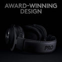Logitech G PRO X Wireless Lightspeed Gaming Headset (Gen 1) – Blue VO!CE Mic Technology, 50mm PRO-G Drivers, DTS Headphone:X 2.0 Surround Sound, Black