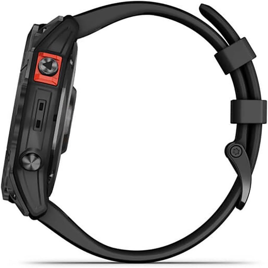 Garmin Fenix 7X Solar Multisport GPS Watch – Slate Grey with Black Band, Solar Charging, Advanced Fitness Tracking, Long Battery Life