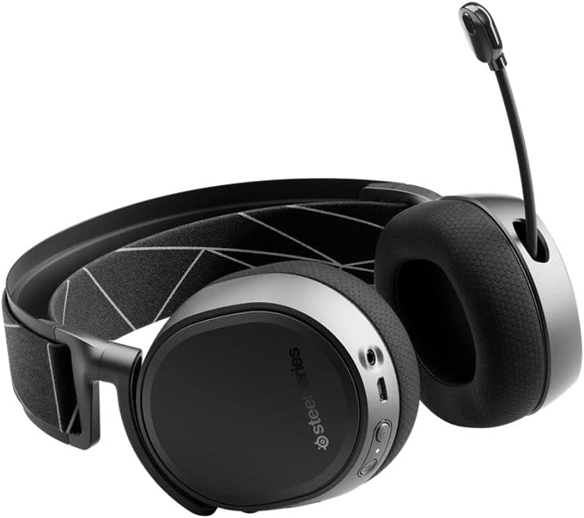 SteelSeries Arctis 9 Dual Wireless Gaming Headset – Lossless 2.4 GHz Wireless + Bluetooth – 20+ Hour Battery Life – For PC, PS5, PS4, Bluetooth,Black