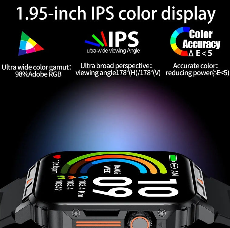 L81 Outdoor Sports Smartwatch – Answer Calls, Fitness Tracker & Waterproof