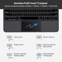 iPad Air 13 Inch Case Keyboard (M3/M2, 2025/2024) & iPad Pro 12.9" (3rd-6th Gen) – Magnetic Floating Bluetooth Keyboard Case with Smart Trackpad and Cantilever Stand