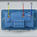 Double Wall Plug Socket – 2 Gang 13A with 2 USB Charger Outlets (UK Standard)