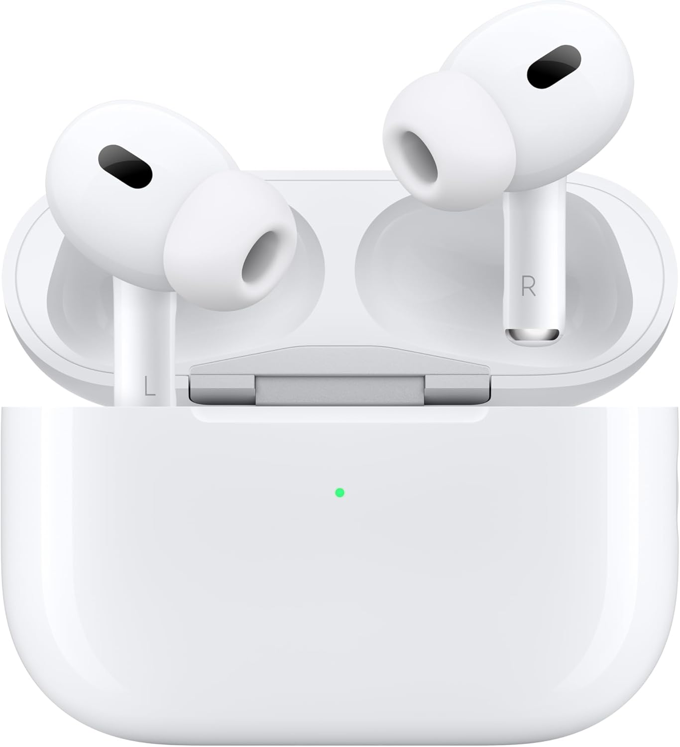 Apple AirPods Pro (2nd Generation) with USB-C – Wireless Bluetooth Earbuds with Up to 2X Active Noise Cancellation, Adaptive Audio, Transparency Mode, Personalized Spatial Audio