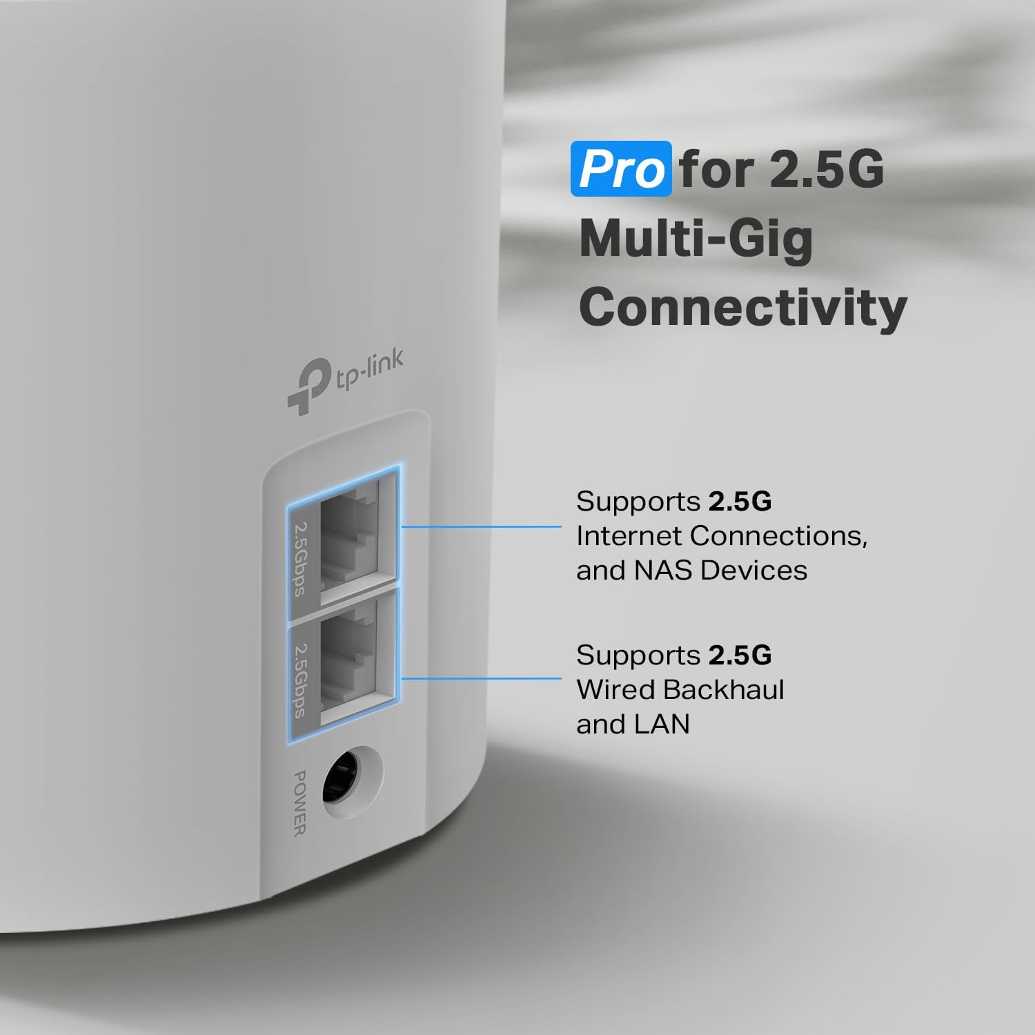 TP-Link Deco X55 Pro AX3000 Wi-Fi 6 Mesh (1-Pack) | 2.5G Ports | Covers Up to 2,500 Sq.Ft | 2023 Release