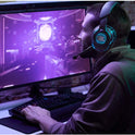 L Quantum ONE USB Wired Gaming Headset – Head-Tracking Enabled QuantumSPHERE 360, Active Noise Cancelling, Hi-Res Audio, Professional Over-Ear Design – Black