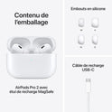 Apple AirPods Pro (2nd Generation) with USB-C – Wireless Bluetooth Earbuds with Up to 2X Active Noise Cancellation, Adaptive Audio, Transparency Mode, Personalized Spatial Audio