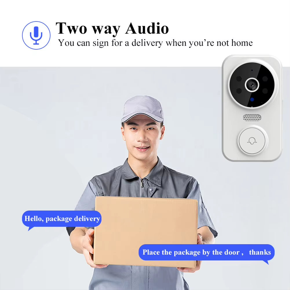 Wifi Smart Video Doorbell Camera Night Vision Smart Visual Doorbell Wireless Visual Intercom Doorbell Surveillance Home Security