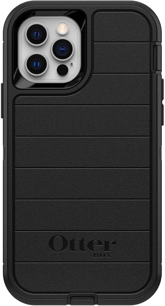 OtterBox Defender Series Case for iPhone 12 & iPhone 12 Pro (Black) – Rugged Drop Protection, Wireless Charging Compatible