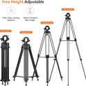 Video Tripod,  74" Professional Metal Heavy Duty Camera Tripods with Adjustable Damping Fluid Head, Dual-Mode QR Plate Compatible with DJI RS4 Manfrotto (Q6 New Fluid Head)