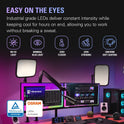 Key Light - Professional 2800 Lumens Studio Light with Desk Clamp Perfect for Streaming, Recording, and Video Conferencing