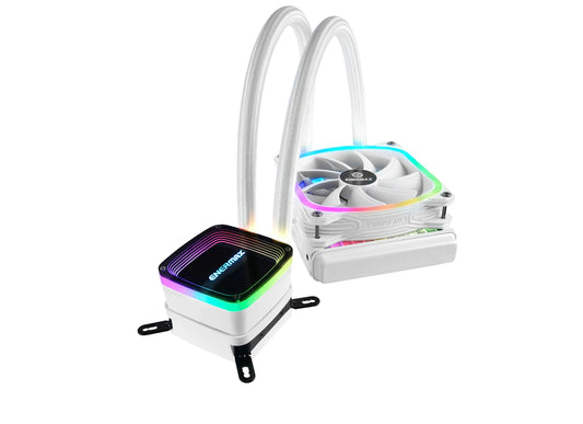 PCS IceFlow WHITE 100 ARGB High Performance CPU Cooler - WHITE (120W TDP)