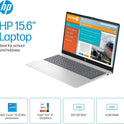 15.6" Touchscreen Laptop – Intel i5-1235U, 10-Core, 8GB RAM, 512GB SSD, Windows 11 Home, Wi-Fi 6, Bluetooth – Natural Silver + TWE Accessories