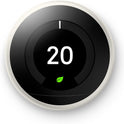 Google Nest Learning Thermostat 3rd Generation (2015) – Smart Programmable Wi-Fi Thermostat for Home, Works with Alexa, Stainless Steel
