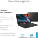  ASUS Vivobook 15 F1500EA Slim Laptop – 15.6” FHD, Intel Core i3-1115G4, 4GB RAM, 128GB NVMe SSD, Windows 11 Home in S Mode, Indie Black