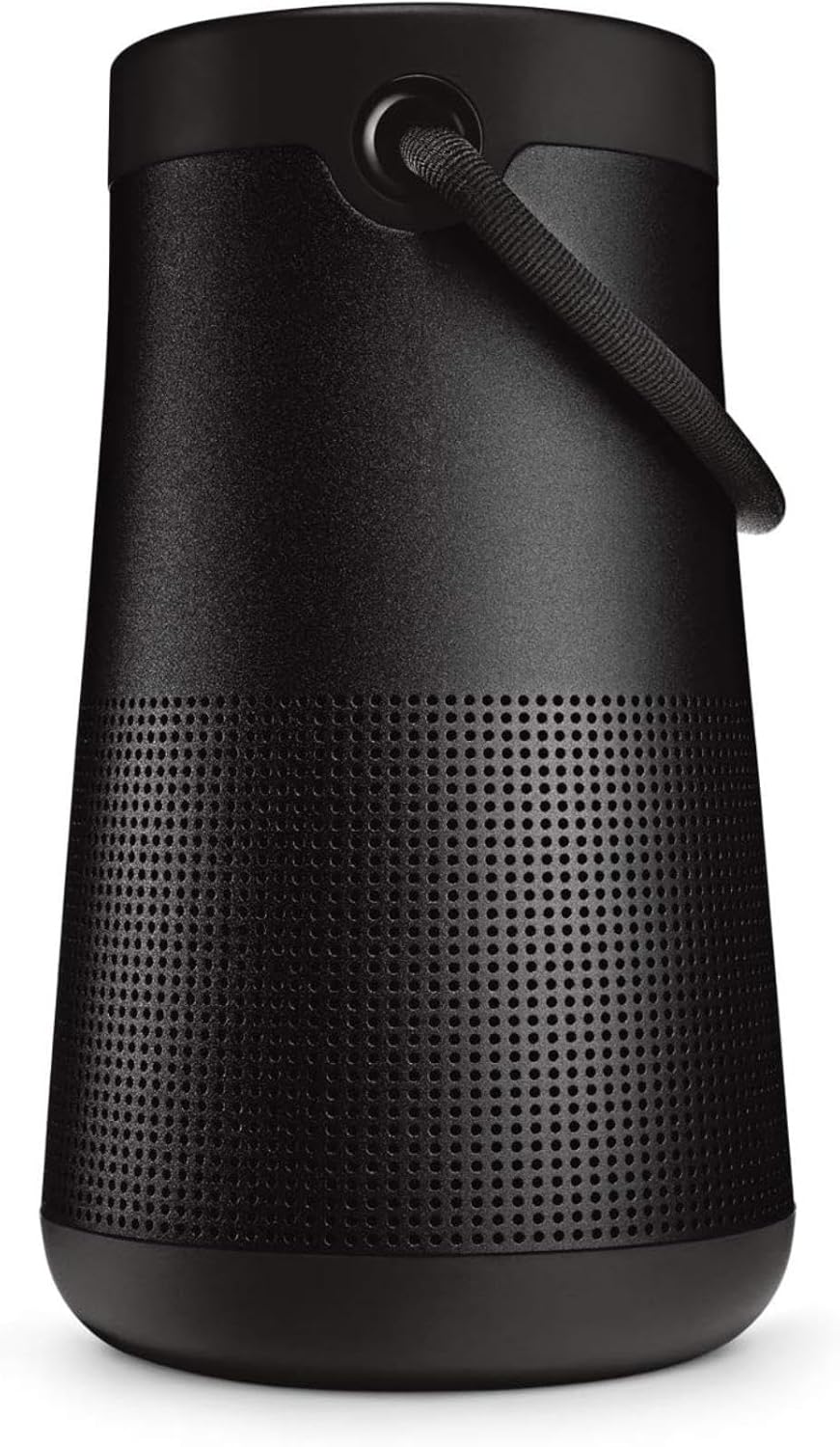 Bose SoundLink Revolve+ (Series II) Bluetooth Speaker – Portable Wireless Speaker with 360° Sound, Microphone, Water-Resistant, Long-Lasting Battery, Handle – Black