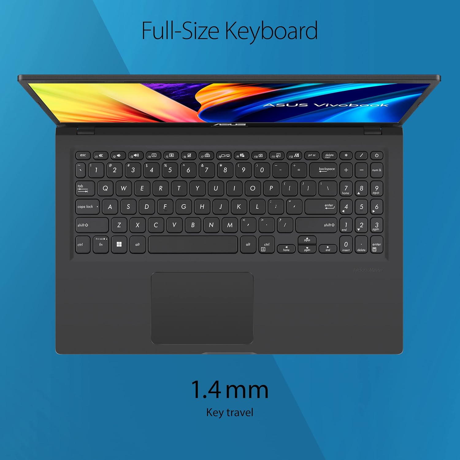  ASUS Vivobook 15 F1500EA Slim Laptop – 15.6” FHD, Intel Core i3-1115G4, 4GB RAM, 128GB NVMe SSD, Windows 11 Home in S Mode, Indie Black