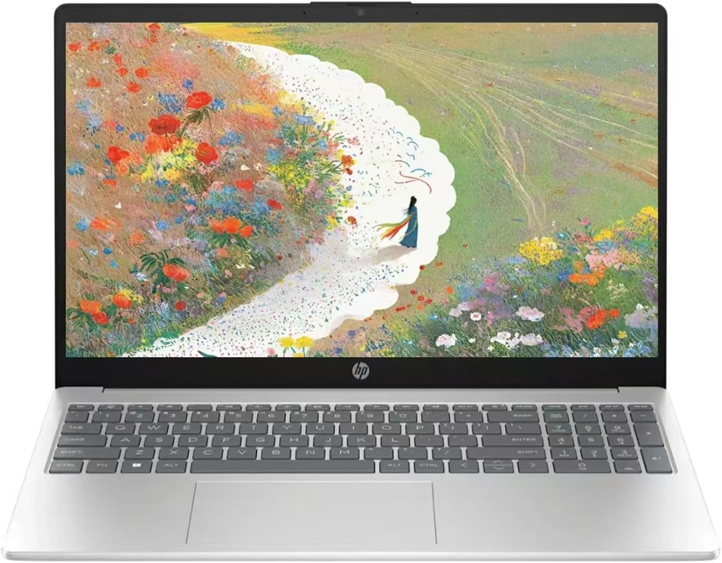 15.6" Touchscreen Laptop – Intel i5-1235U, 10-Core, 8GB RAM, 512GB SSD, Windows 11 Home, Wi-Fi 6, Bluetooth – Natural Silver + TWE Accessories
