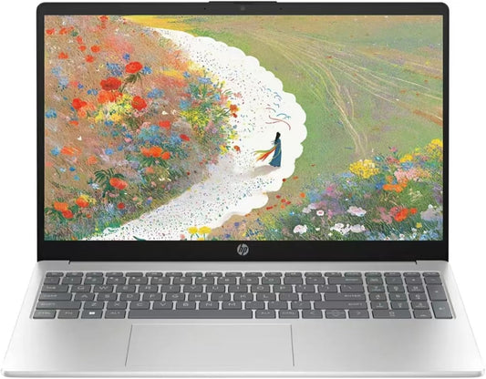 15.6" Touchscreen Laptop – Intel i5-1235U, 10-Core, 8GB RAM, 512GB SSD, Windows 11 Home, Wi-Fi 6, Bluetooth – Natural Silver + TWE Accessories