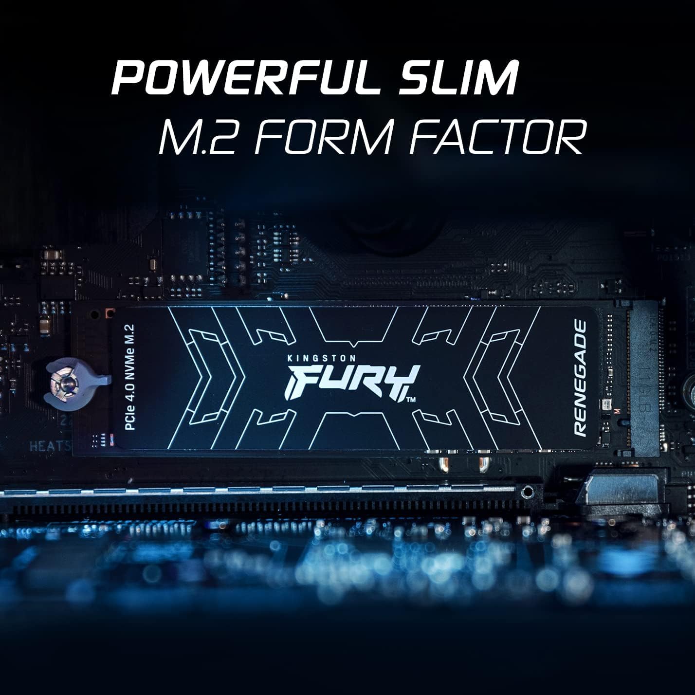 Kingston FURY Renegade 1TB PCIe Gen 4.0 NVMe M.2 Internal Gaming SSD – Up to 7300MB/s, Graphene Heat Spreader, PS5 Compatible – SFYRS/1000G