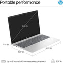 15.6" Touchscreen Laptop – Intel i5-1235U, 10-Core, 8GB RAM, 512GB SSD, Windows 11 Home, Wi-Fi 6, Bluetooth – Natural Silver + TWE Accessories