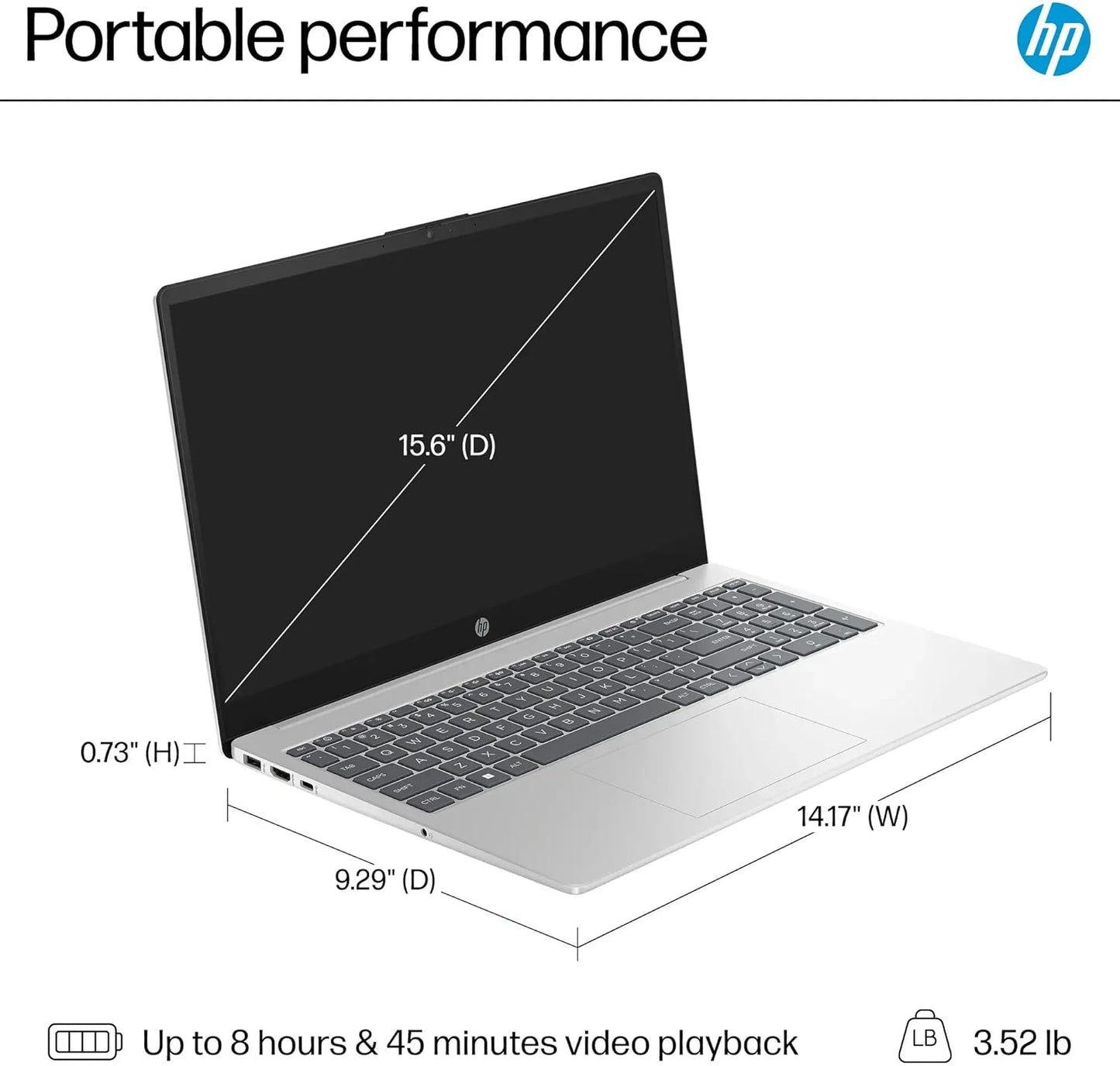 15.6" Touchscreen Laptop – Intel i5-1235U, 10-Core, 8GB RAM, 512GB SSD, Windows 11 Home, Wi-Fi 6, Bluetooth – Natural Silver + TWE Accessories