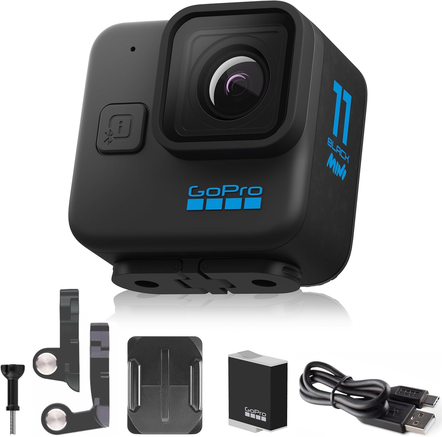 GoPro HERO11 Black Action Camera – Waterproof, 5.3K60 Ultra HD Video, 27MP Photos, 1/1.9" Image Sensor, HyperSmooth Stabilization, Live Streaming, Webcam – E-Commerce Packaging