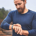 Fitbit Charge 5 Advanced Health & Fitness Tracker – Built-In GPS, Stress Management Tools, Sleep Tracking, 24/7 Heart Rate Monitoring, Mineral Blue with Steel Blue/Platinum Bands (S & L)