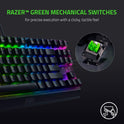 Razer BlackWidow V3 Tenkeyless Mechanical Gaming Keyboard – Mechanical Switches, Chroma RGB Lighting, Compact Design, Programmable Macros, USB Passthrough (Renewed)