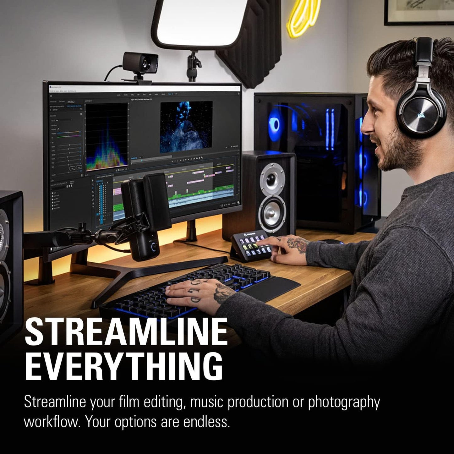 Elgato Stream Deck MK.2 – Studio Controller with 15 Programmable Macro Keys for Streaming, Content Creation, OBS, Twitch, YouTube – Compatible with Mac and PC