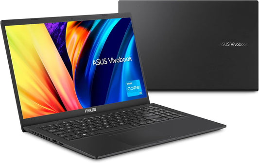  ASUS Vivobook 15 F1500EA Slim Laptop – 15.6” FHD, Intel Core i3-1115G4, 4GB RAM, 128GB NVMe SSD, Windows 11 Home in S Mode, Indie Black