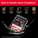 SanDisk 128GB Extreme PRO SDXC UHS-I Memory Card – C10, U3, V30, 4K UHD, High-Speed Performance, SDSDXXD-128G-GN4IN
