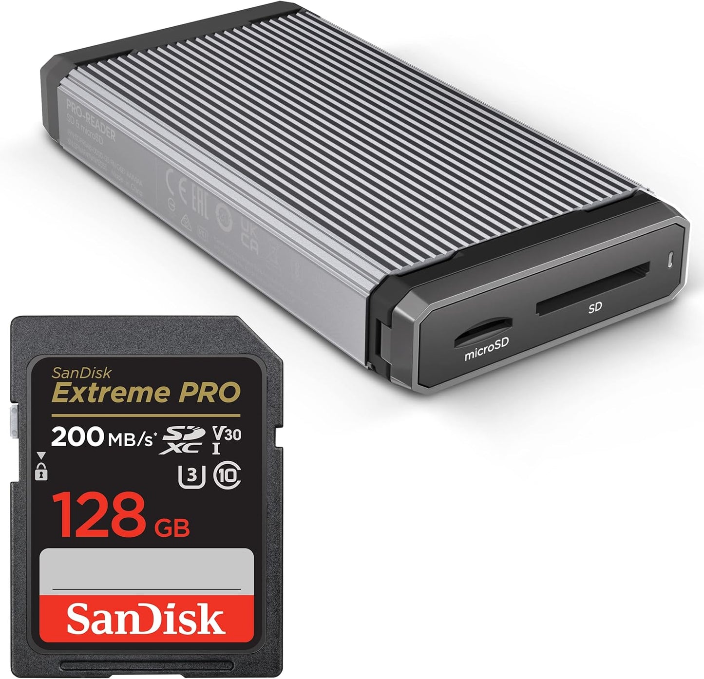 SanDisk 128GB Extreme PRO SDXC UHS-I Memory Card – C10, U3, V30, 4K UHD, High-Speed Performance, SDSDXXD-128G-GN4IN