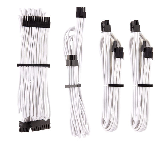 CORSAIR Premium Individually Sleeved PSU Cable Kit Pro - White
