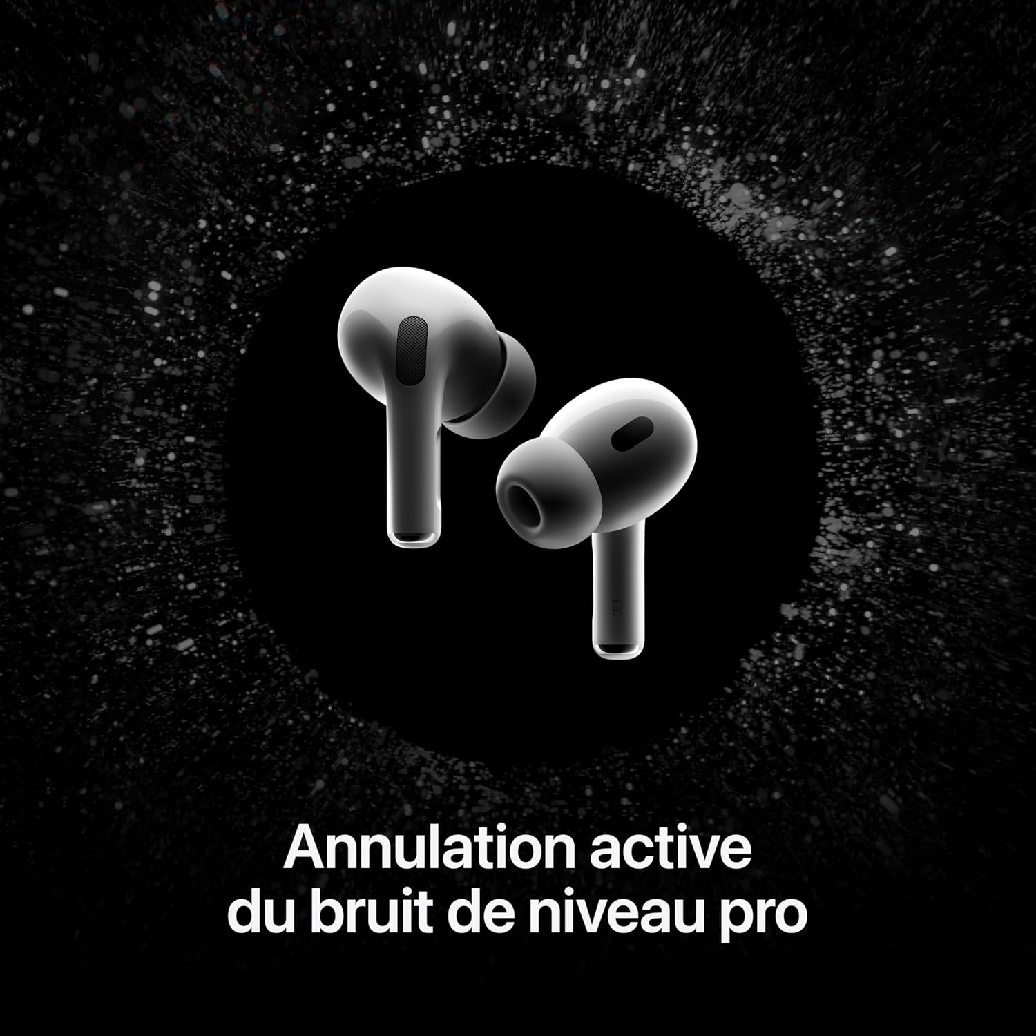 Apple AirPods Pro (2nd Generation) with USB-C – Wireless Bluetooth Earbuds with Up to 2X Active Noise Cancellation, Adaptive Audio, Transparency Mode, Personalized Spatial Audio
