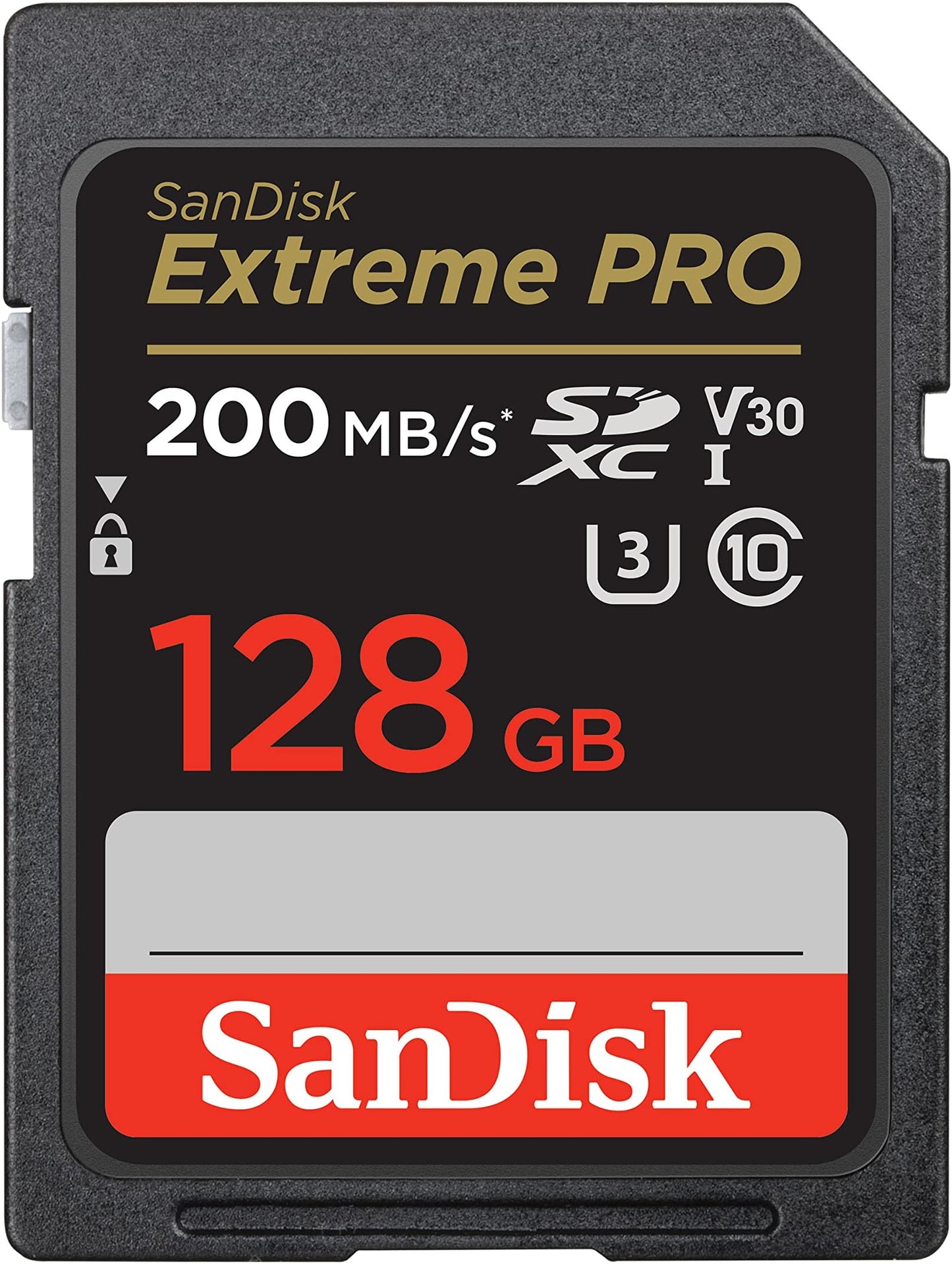 SanDisk 128GB Extreme PRO SDXC UHS-I Memory Card – C10, U3, V30, 4K UHD, High-Speed Performance, SDSDXXD-128G-GN4IN