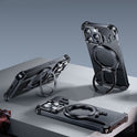 Liquid Metal Casing Phone Case – Frameless Magnetic Rotating Bracket