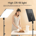 Live Photography Selfie Large Screen Flat Fill Light – Perfect for Streaming & Content Creation