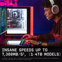 2TB SN850X Nvme Internal Gaming SSD Solid State Drive - Gen4 Pcie, M.2 2280, up to 7,300 Mb/S - WDS200T2X0E