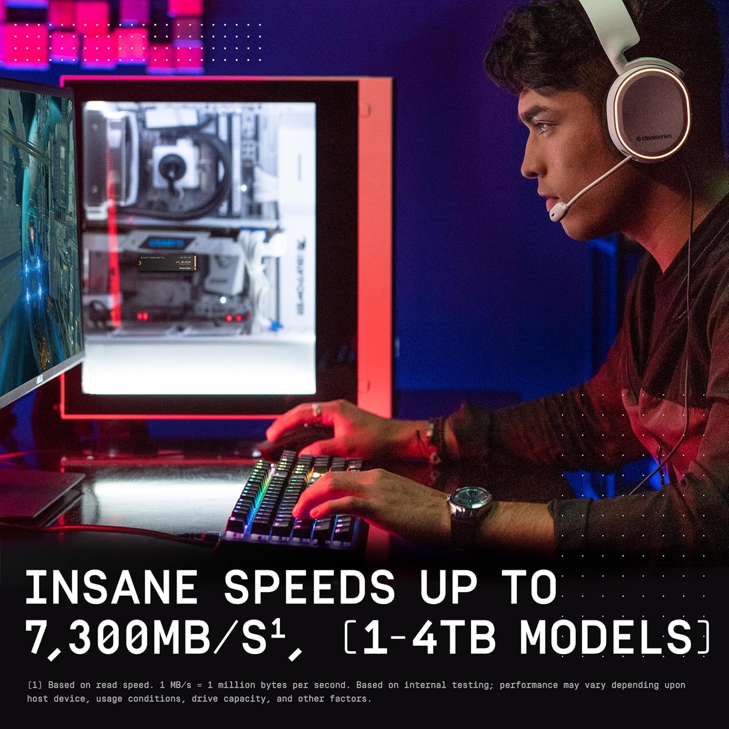 2TB SN850X Nvme Internal Gaming SSD Solid State Drive - Gen4 Pcie, M.2 2280, up to 7,300 Mb/S - WDS200T2X0E