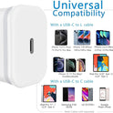USB C Charger Block 2-Pack 20W Type-C Fast Charging Phone Wall Plug Portable Power Adapter USBC Brick USB-C Box for Iphone 16 15 14 13 12 11 Pro Max plus XS X XR SE 8 7 6 6S, Pad