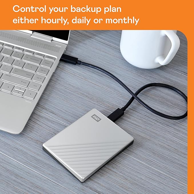 Western Digital 4TB My Passport Ultra for Mac – Silver Portable External Hard Drive, USB-C & USB 3.1 Compatible, Backup Software Included – WDBPMV0040BSL-WESN