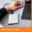 Western Digital 4TB My Passport Ultra for Mac – Silver Portable External Hard Drive, USB-C & USB 3.1 Compatible, Backup Software Included – WDBPMV0040BSL-WESN