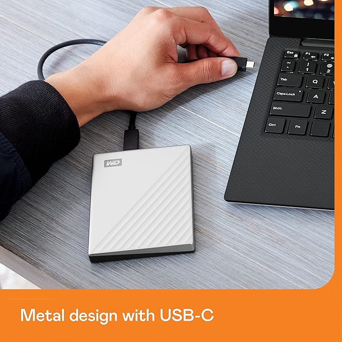 Western Digital 4TB My Passport Ultra for Mac – Silver Portable External Hard Drive, USB-C & USB 3.1 Compatible, Backup Software Included – WDBPMV0040BSL-WESN