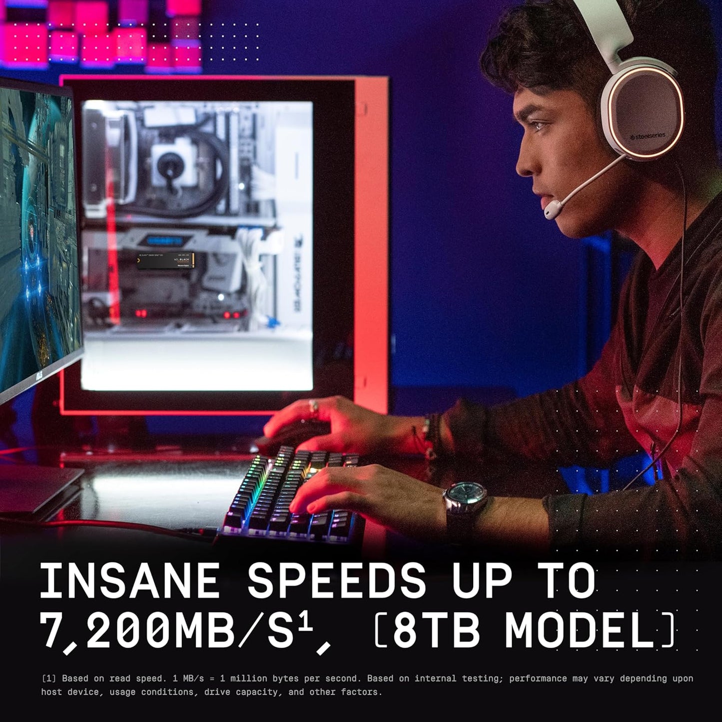 WD_BLACK 2TB SN850X NVMe Internal Gaming SSD – Gen4 PCIe, M.2 2280, Up to 7300MB/s Speed – WDS200T2X0E