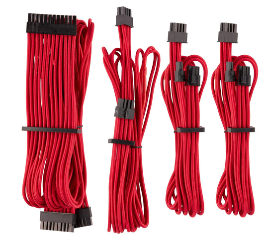 CORSAIR Premium Individually Sleeved PSU Cable Kit Pro - Red