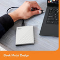 Western Digital 4TB My Passport Ultra for Mac – Silver Portable External Hard Drive, USB-C & USB 3.1 Compatible, Backup Software Included – WDBPMV0040BSL-WESN