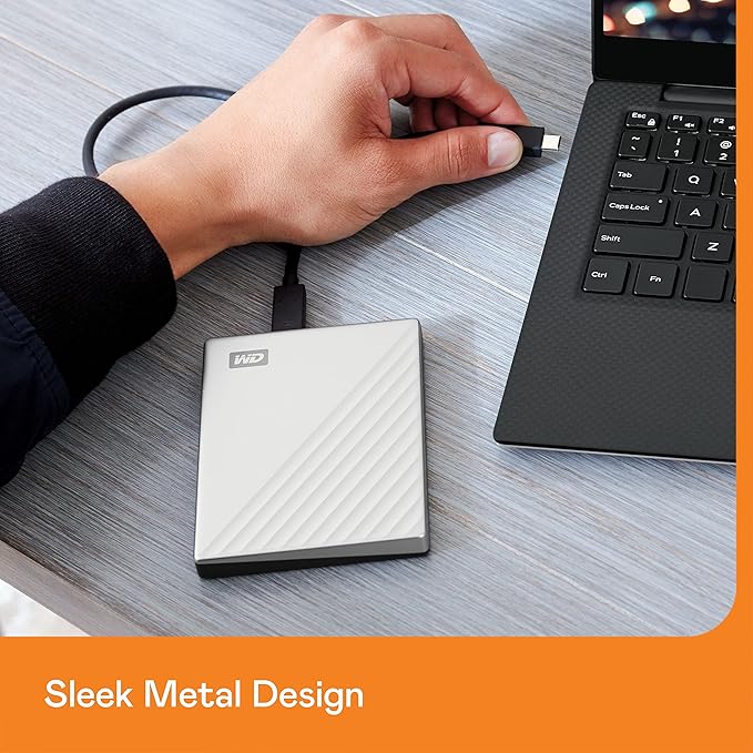 Western Digital 4TB My Passport Ultra for Mac – Silver Portable External Hard Drive, USB-C & USB 3.1 Compatible, Backup Software Included – WDBPMV0040BSL-WESN