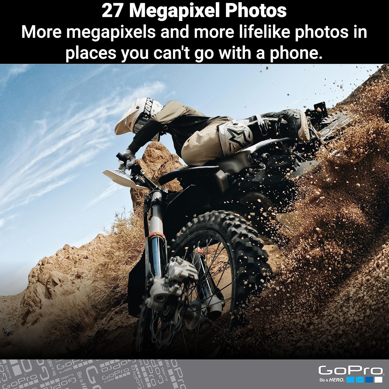 GoPro HERO11 Black Action Camera – Waterproof, 5.3K60 Ultra HD Video, 27MP Photos, 1/1.9" Image Sensor, HyperSmooth Stabilization, Live Streaming, Webcam – E-Commerce Packaging